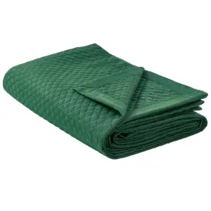 Bedspread NAPE 220 x 240 cm Dark Green