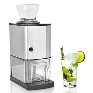 Electric Ice Crusher Automatic Ice Shaver Machine W/ Ice Tray & Scoop Stainless