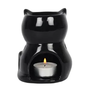 Ceramic Black Cat Indoor Oil Burner