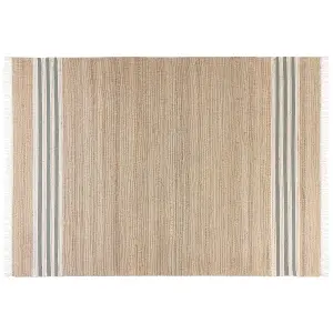 Jute Area Rug 160 x 230 cm Beige and Grey MIRZA