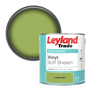 Leyland Trade Vinyl Soft Sheen Walls & Ceilings Emulsion Paint (S 2050-G40Y) - 2.5L