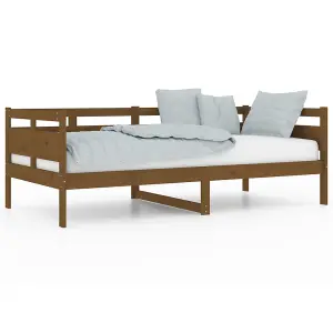 Berkfield Day Bed Honey Brown Solid Wood Pine 90x190 cm