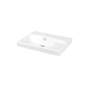 GoodHome Imandra White Wall-mounted Vanity unit & basin set - Includes Mila basin (W)604mm