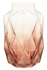 Interiors by Premier Brice Small Pink Glass Vase