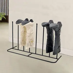 4 Pair Wellington Walking Boot Rack Stand Wellies Welly Shoes Indoor Outdoor