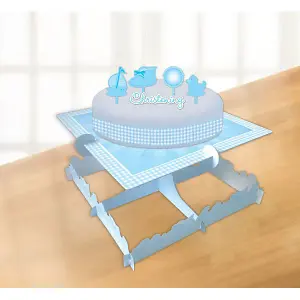 Amscan Christening Cake Decorating Kit Blue/White (One Size)