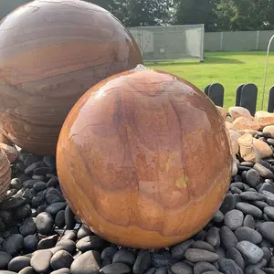 Sandstone Sphere 40cm Natural Stone Solar Water Feature