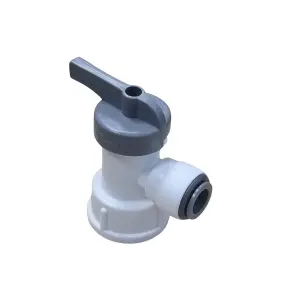 Hommix Double O Ring RO (Reverse Osmosis) Tank Valve 3/4" BSP - 3/8" Push Fitting