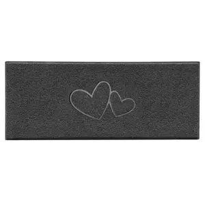  Double Heart Doormat 60cm W x 150cm L