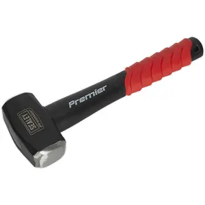 High-Quality 2.5lb Club Hammer with Fibreglass Shaft and Rubber Grip