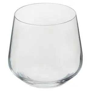 Interiors By Premier Sleek Set Of 4 Lead Free Crystal Tumblers, Modern Design Small Tumblers For Kitchen, Versatile Tumblers