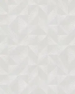 Galerie Imagine Greige Pearl Geometric Fan Embossed Wallpaper