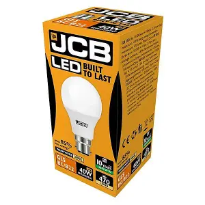 JCB 4.9w BC 3000k Frosted GLS LED Light Bulb - Warm White