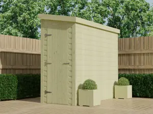 Narrow Alleyway Shed, 3.9m x 1.2m, double door