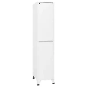 Berkfield Locker Cabinet White 38x45x180 cm Steel