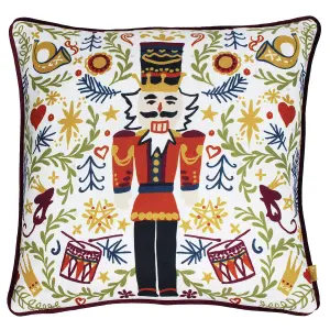 furn. Christmas Nutcracker Christmas Feather Rich Cushion