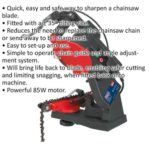 High-Performance 85W Chainsaw Blade Sharpener with Adjustable Angle and Fast Speed