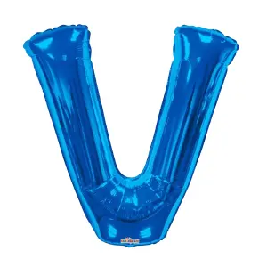 Kaleidoscope 34 Inch Foil Letter Blue Balloon Blue (E)