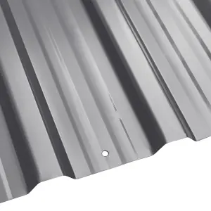 Grey Set of 12 Steel Corrugated Panels for Roofing, Carports, Tool Sheds, Wall Cladding