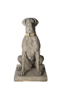 Giant Life-size Hunting Dog Great Dane Statue - classic finish