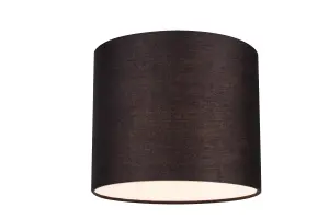 GoodHome Kpezin Charcoal Fabric dyed Light shade (D)20cm