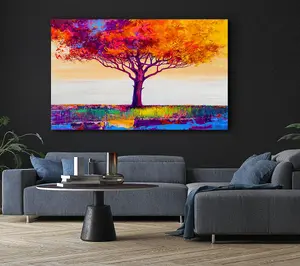 The Orange Tree Paradise Canvas Print Wall Art - Medium 20 x 32 Inches