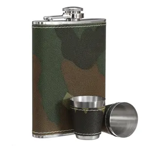 Maison by Premier Hip Flask Camouflage Design Set