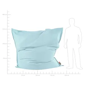 Extra Large Bean Bag Light Blue FUZZY