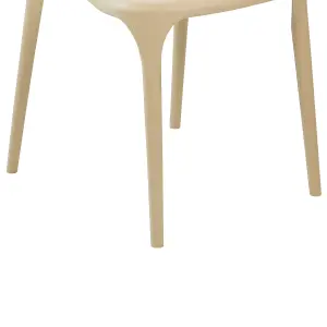 Set of 8 Dining Chairs GUBBIO Sand Beige