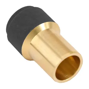 SPARES2GO Radiator Valve 15mm x 10mm Black Pushfit Reducing Straight Speed Fit Compression Stem Valves (Pack of 2)