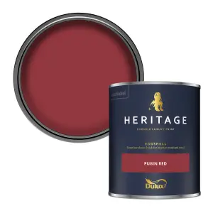 Dulux Trade Heritage Pugin Red Eggshell Wall paint, 750ml