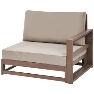 Garden Sofa TIMOR FSC Certified Acacia Wood Dark Wood Reversible 2 Seater