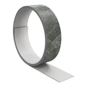 GoodHome Kala Marble effect Dark grey Edging tape, (L)3m (W)42mm