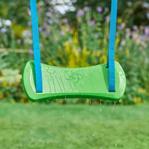 TP Toys Multiplay Green & Wood Swing & slide (L) 1890mm x (W) 2760mm