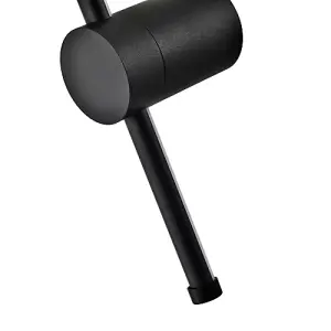 Modern and Sleek Stick Style Ambient LED Wall Light Fitting in Matt Black Sand