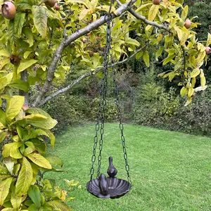 Hanging Cast Iron Garden Bird Bath