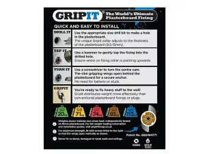 Gripit Brown Plasterboard Fixings 20mm (Pack 8)