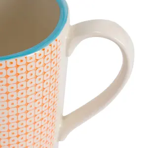 Nicola Spring - Hand-Printed Measuring Jug - 1 Litre - Orange