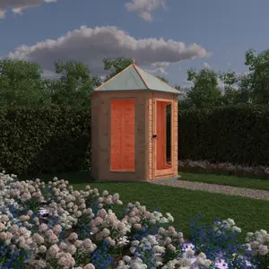 Kendall Hexagon Summerhouse with 2 opening windows