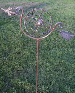 Armillary Globe Border Stake Garden Decoration