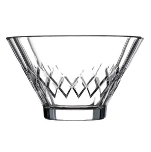 Queensway Home & Dining 10cm Diameter 6 Pcs Glass Ice Cream Serving Bowls Cups Dishes Dessert Fruit Pudding