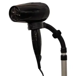 Hands-Free Hair Dryer Stand - Height & Angle Adjustable Hairdryer Holder with Flexible Neck & Heavy Non-Tipping Base - 66x19x19cm