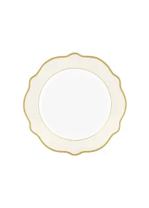 Rozi Jaswely Collection Porcelain Side Plates, Set of 6 - Cream