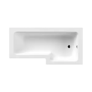 Nes Home 1700 x 850mm Acrylic Square Right Hand L Shaped Shower Bath