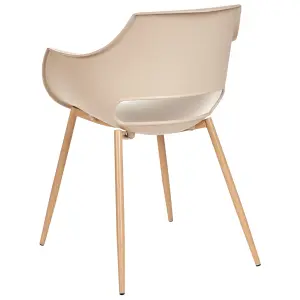 Beliani Minimalist Set of 4 Chairs MILLERS Beige