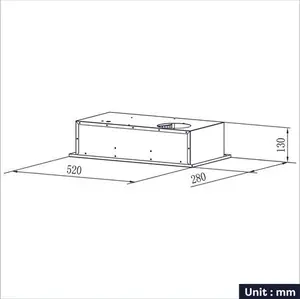 Cooker Hood 52cm Ducted Venting Options