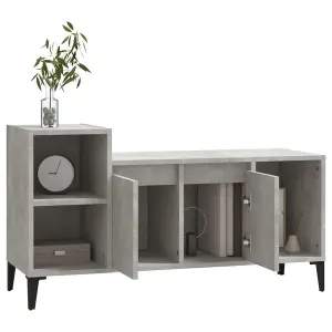 Berkfield TV Cabinet Concrete Grey 100x35x55 cm Engineered Wood