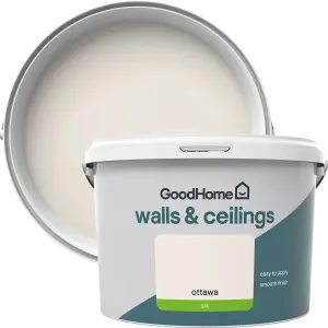 GoodHome Walls & ceilings Ottawa Silk Emulsion paint, 2.5L