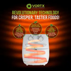 Tower Vortx Air Fryer with Manual Controls, 1500W, 3.8L White