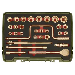 Sealey Socket Set 31pc 1/2"Sq Drive - Non-Sparking NS039